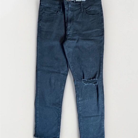 (34x32) ARIZONA Straight Black Distressed Jeans - Picture 6 of 7